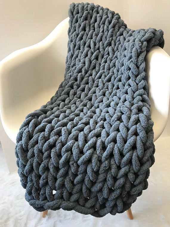 The Original Knit — Chunky Weighted Wool Blanket